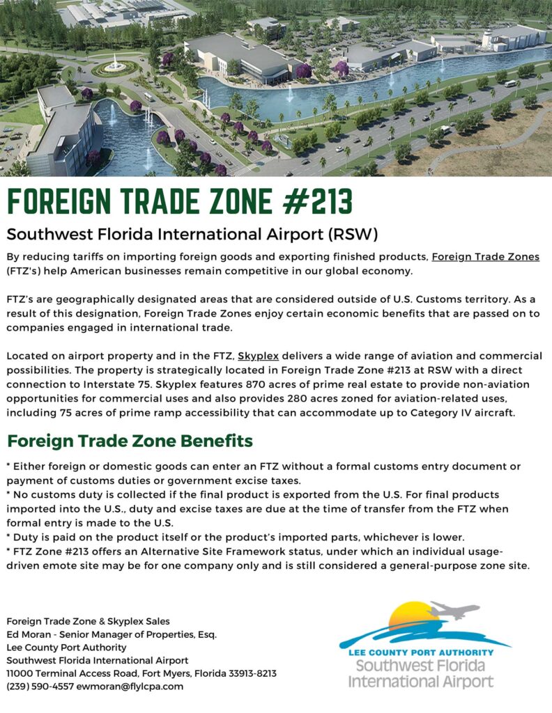 Foreign Trade Zone - Lee County Economic Development